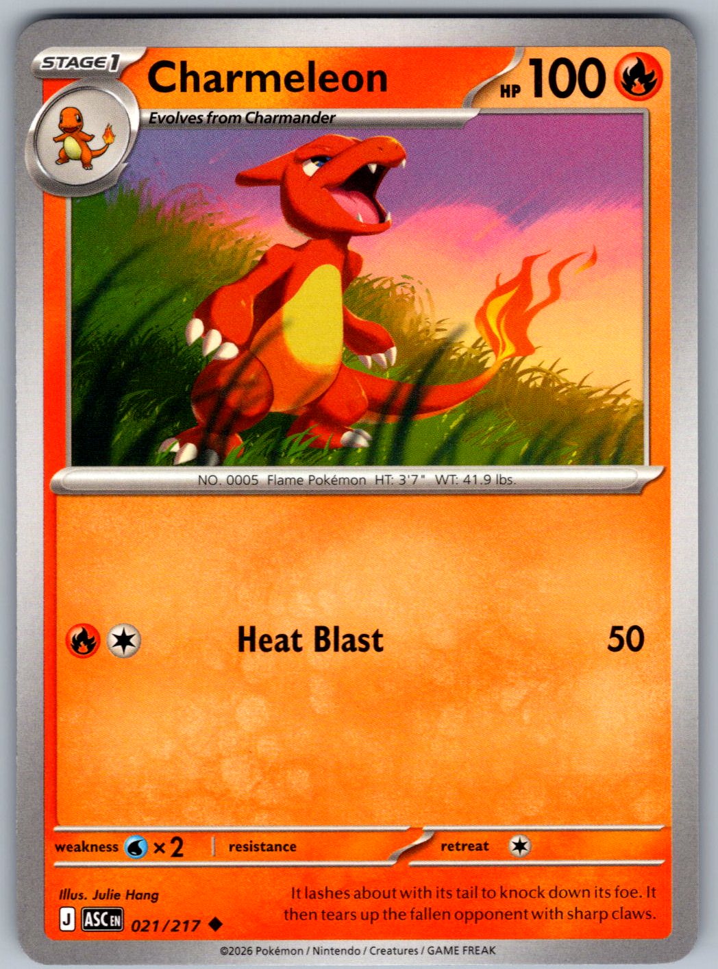 Charmeleon 021/217 Ascended Heroes Pokemon