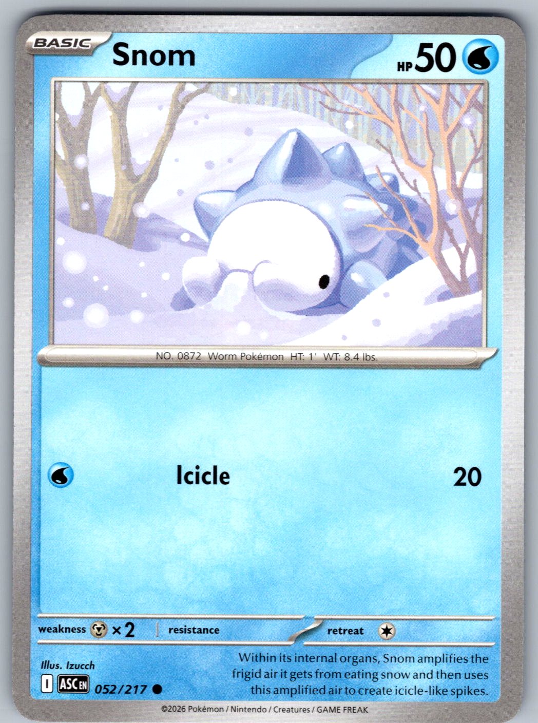Snom 052/217 Ascended Heroes Pokemon