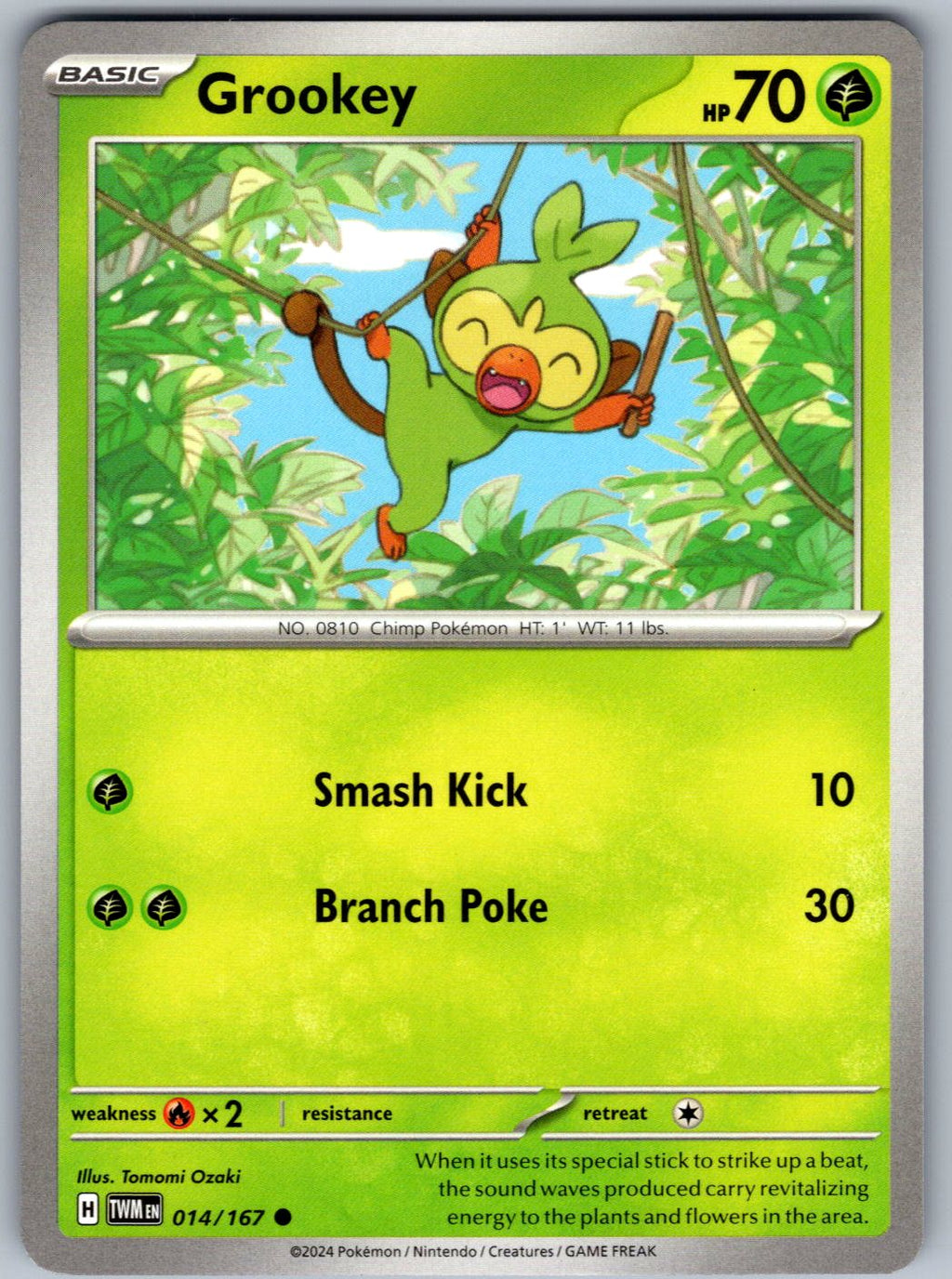 Grookey 014/167 Twilight Masquerade Pokemon