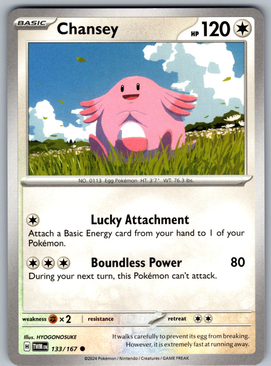 Chansey 133/167 Twilight Masquerade Pokemon