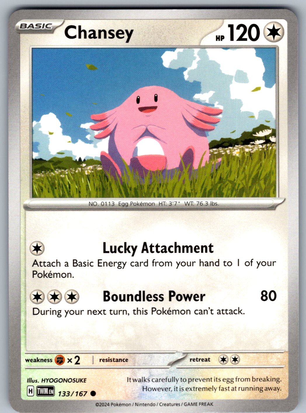 Chansey 133/167 Twilight Masquerade Pokemon