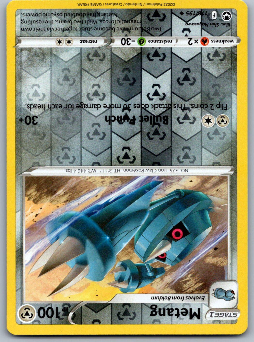 Metang 117/185 Vivid Voltage Pokemon Reverse Holo