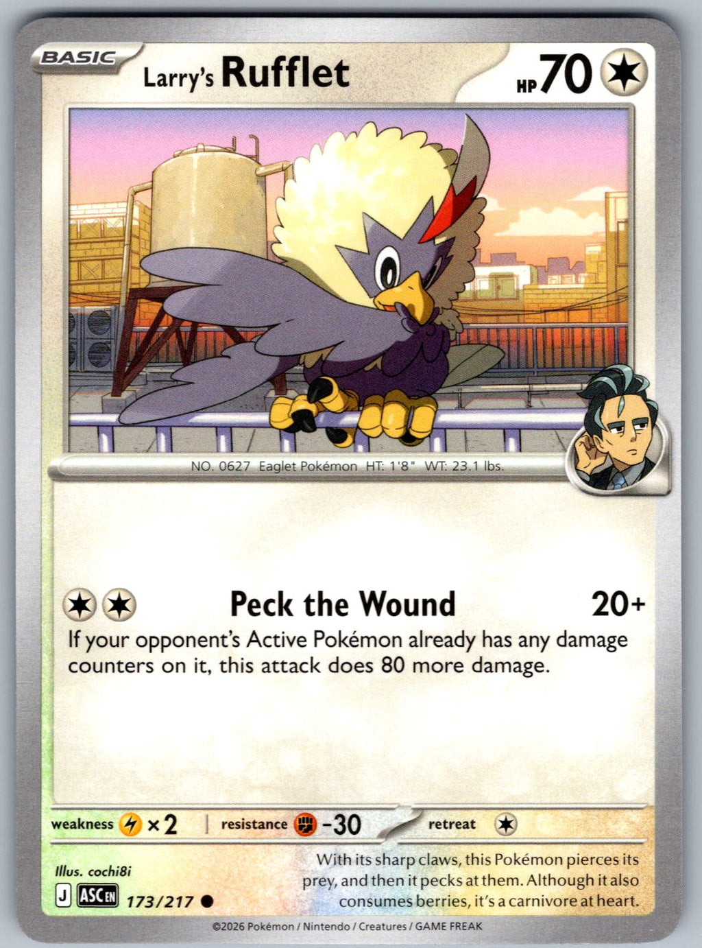 Larry's Rufflet 173/217 Ascended Heroes Pokemon