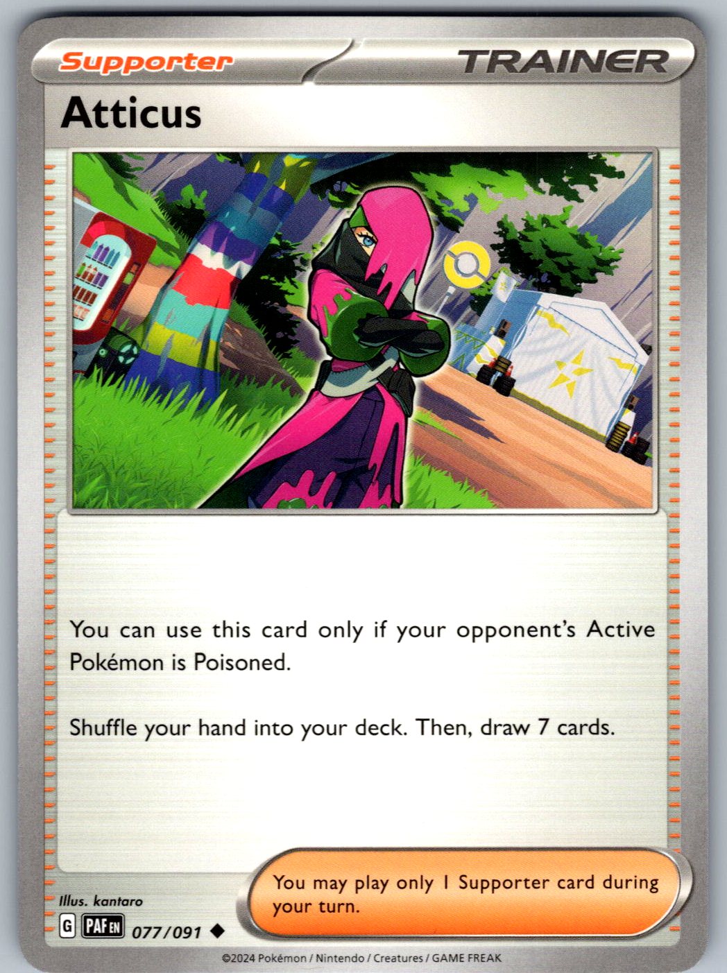 Atticus 077/091 Paldean Fates Pokemon