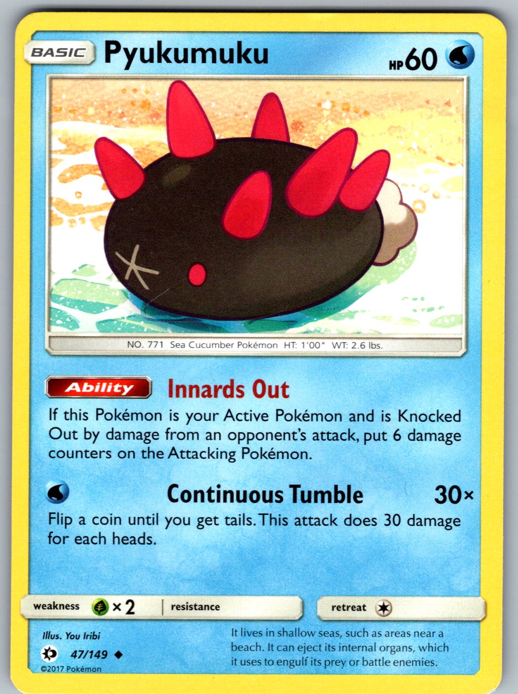 Pyukumuku 47/149 SM Base Set Pokemon