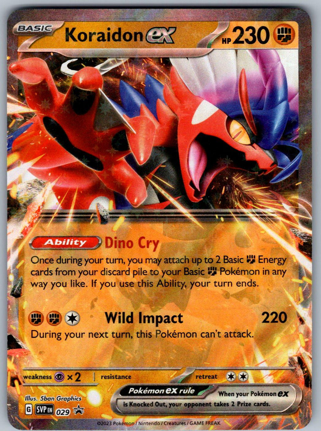 Koraidon ex 029 Scarlet & Violet Promo Pokemon Holo