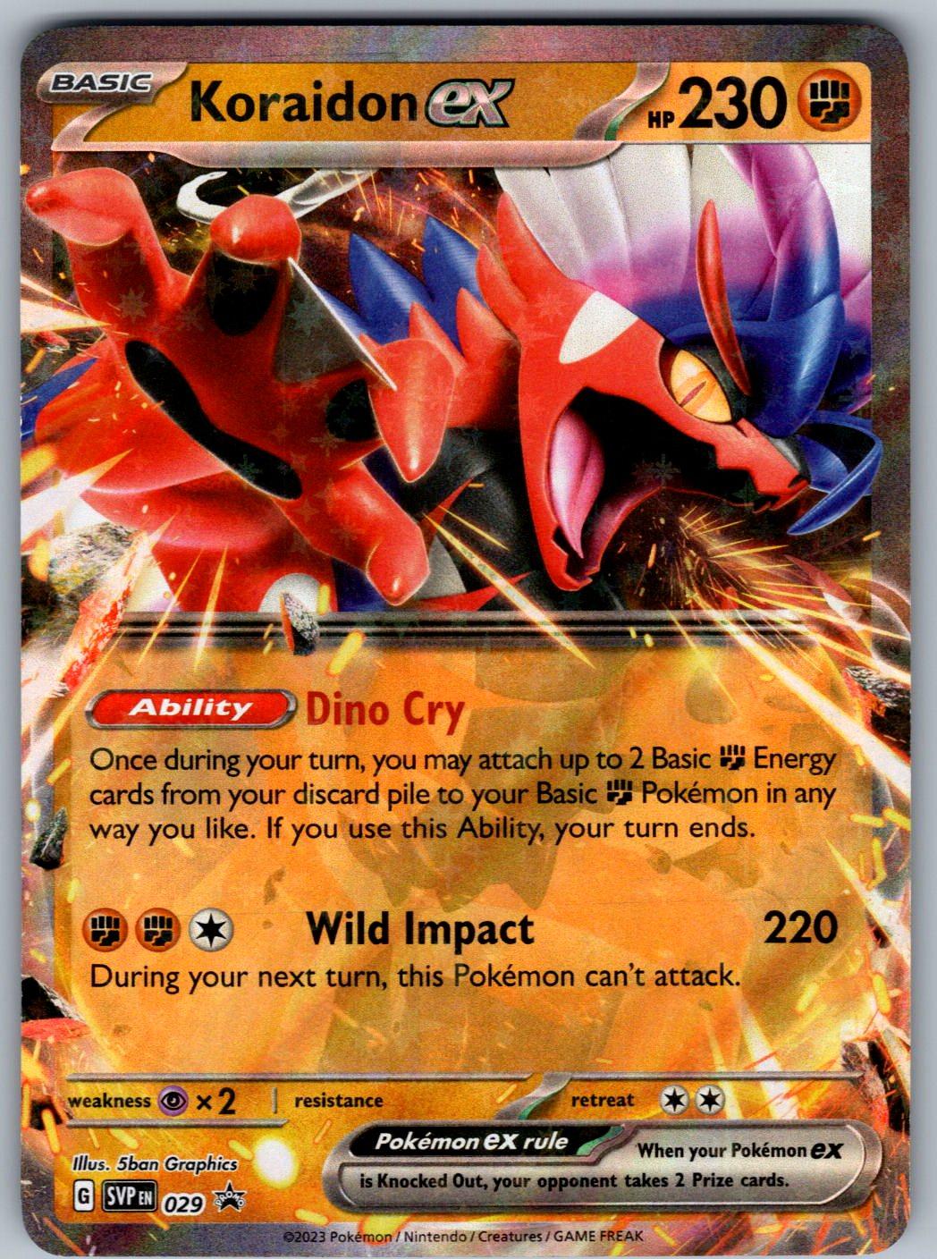 Koraidon ex 029 Scarlet & Violet Promo Pokemon Holo