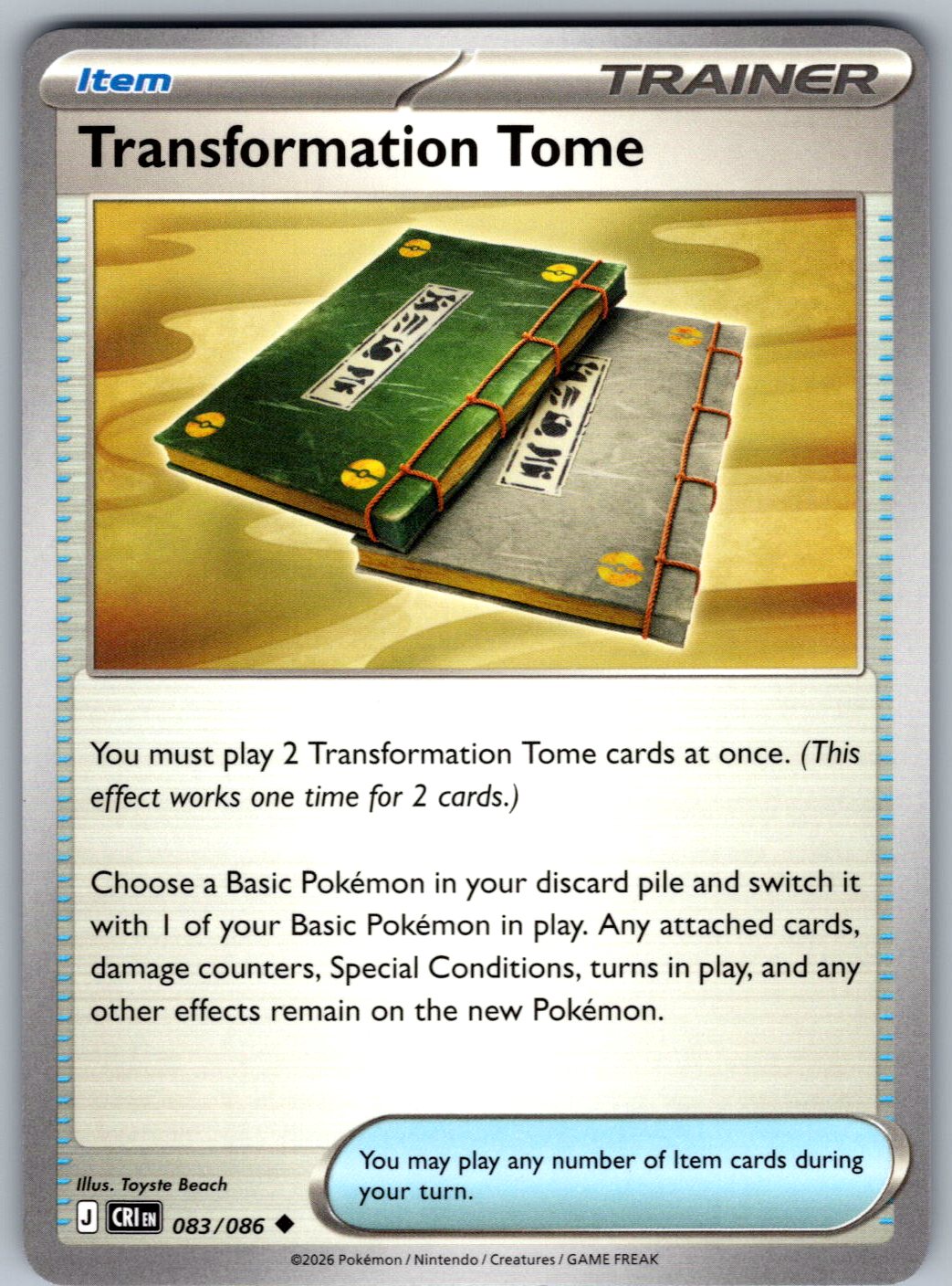Transformation Tome 083/086 Chaos Rising Pokemon