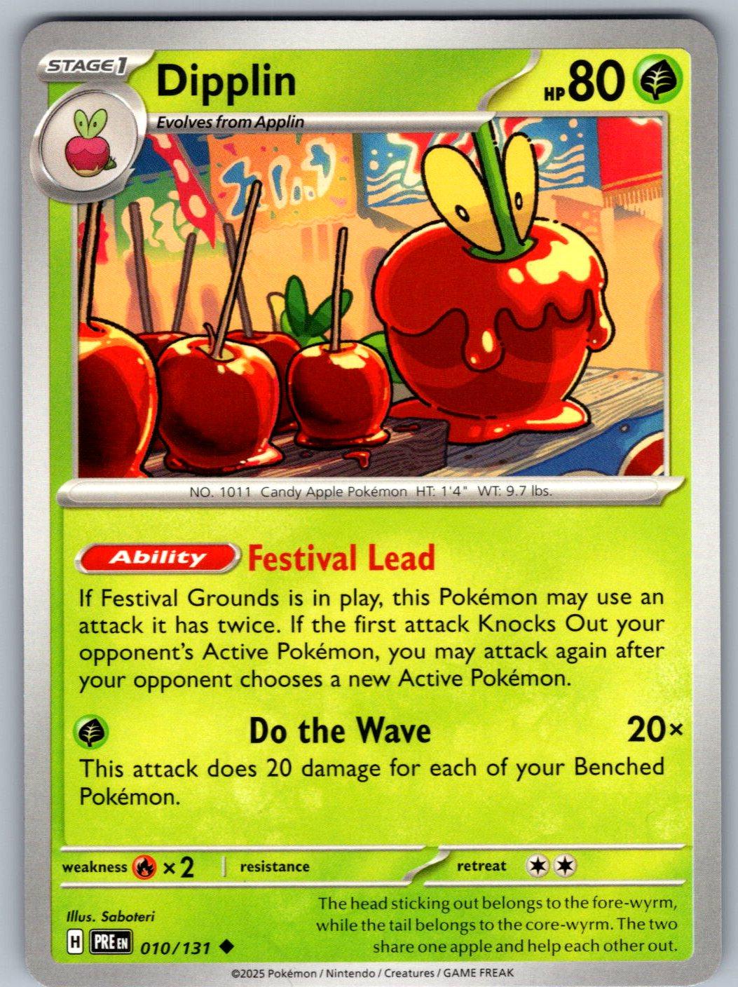 Dipplin 010/131 Prismatic Evolutions Pokemon