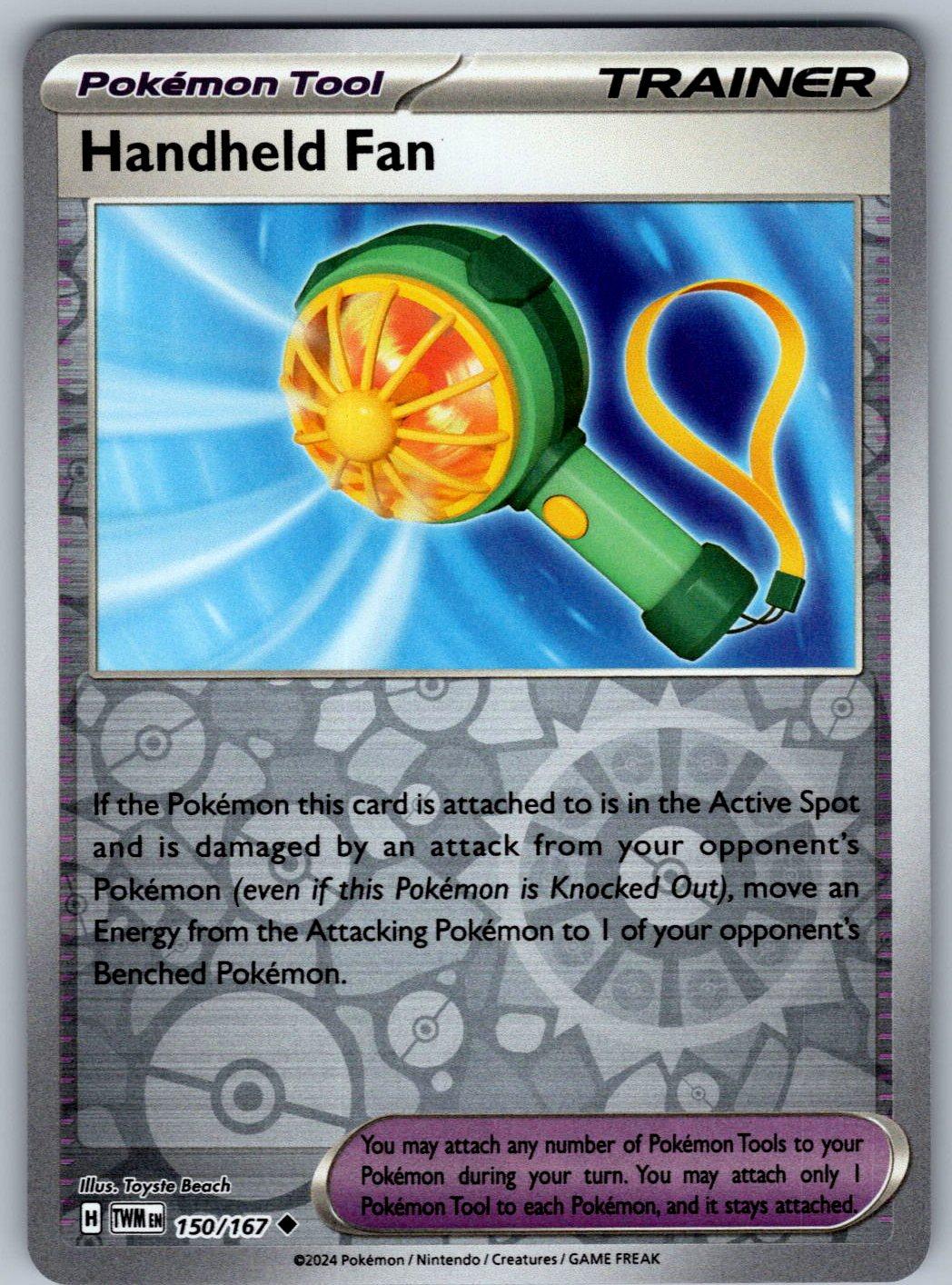 Handheld Fan 150/167 Twilight Masquerade Pokemon Reverse Holo