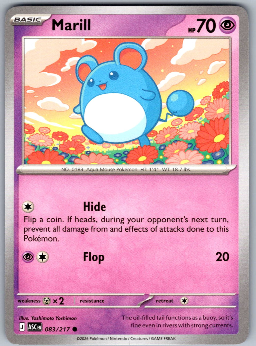 Marill 083/217 Ascended Heroes Pokemon