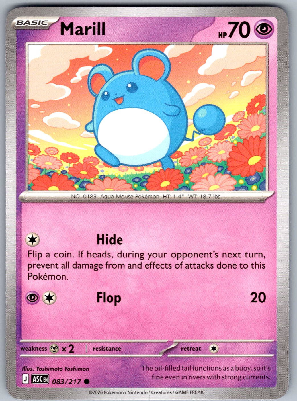 Marill 083/217 Ascended Heroes Pokemon