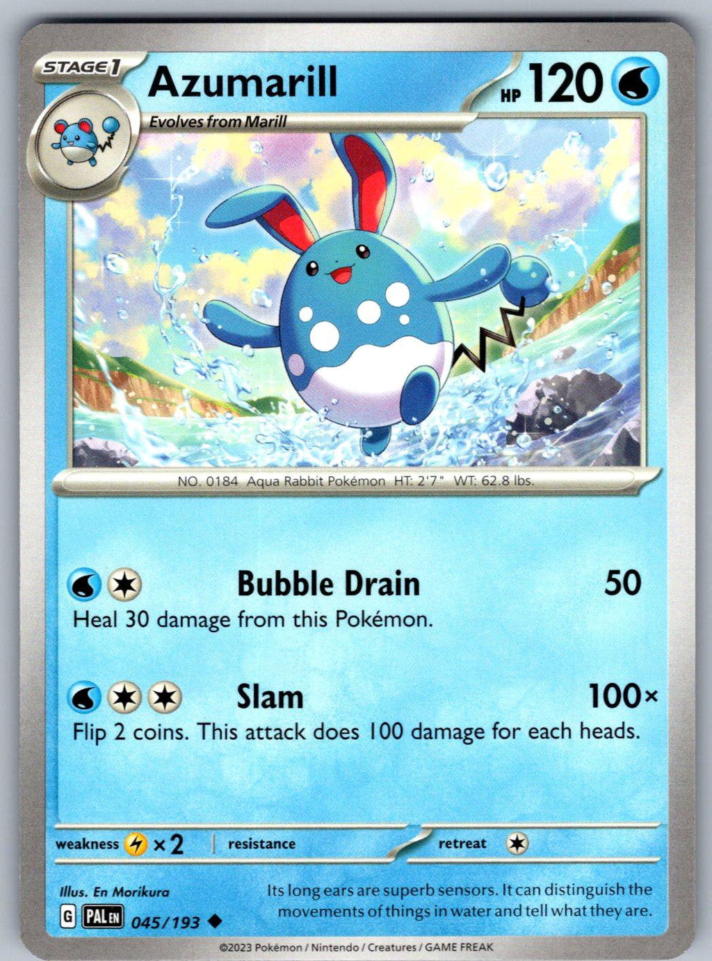 Azumarill 045/193 Paldea Evolved Pokemon