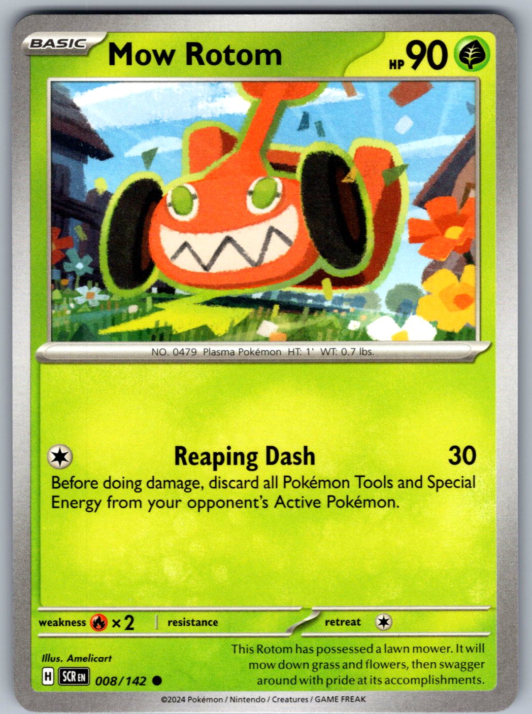 Mow Rotom 8/142 Stellar Crown Pokemon