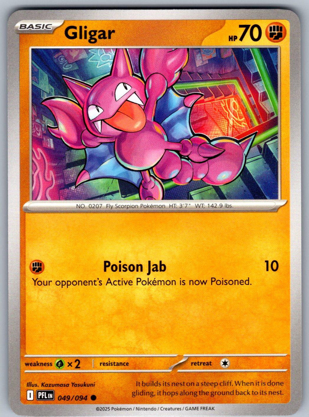 Gligar 049/094 Phantasmal Flames Pokemon
