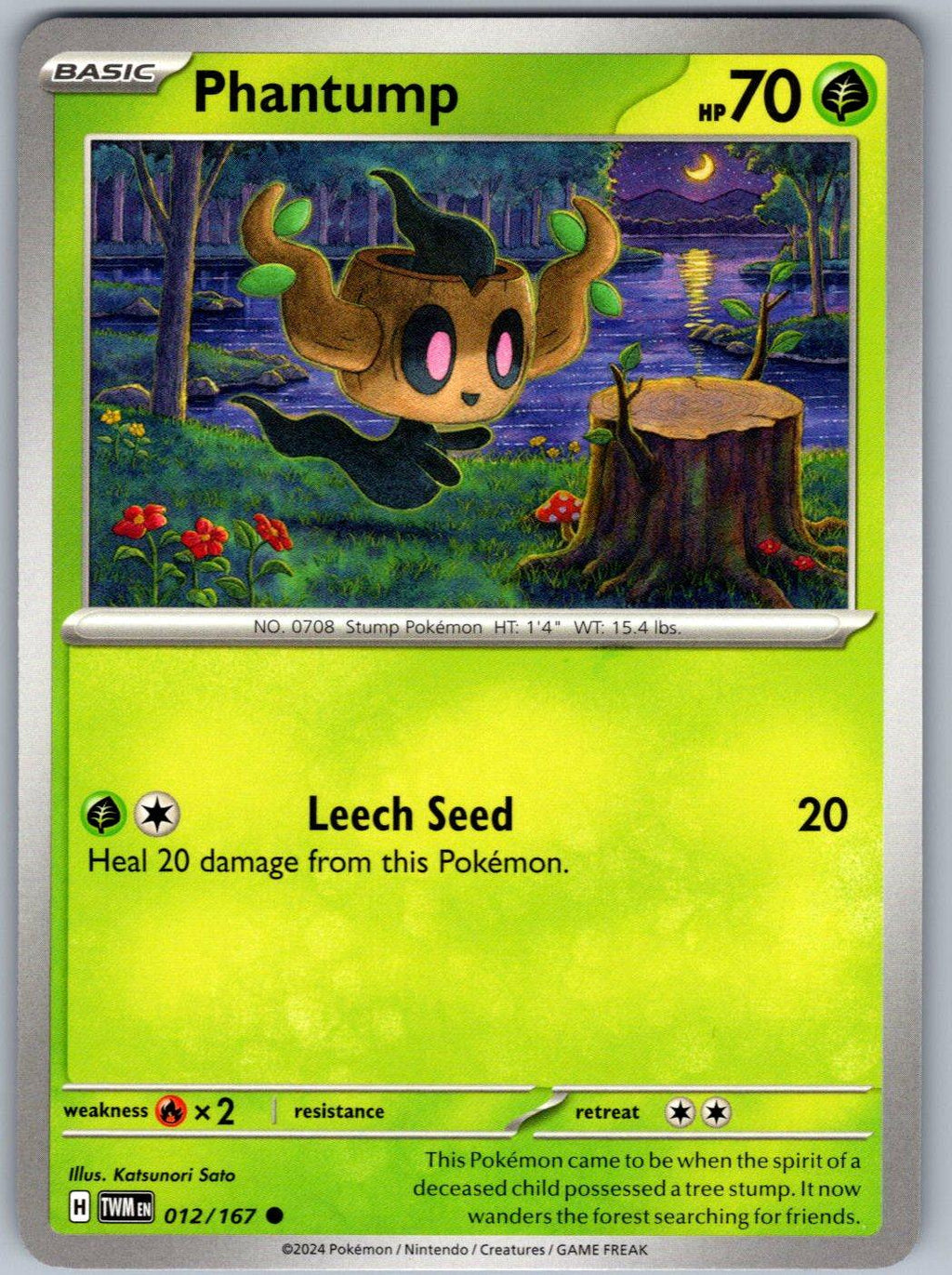 Phantump 012/167 Twilight Masquerade Pokemon