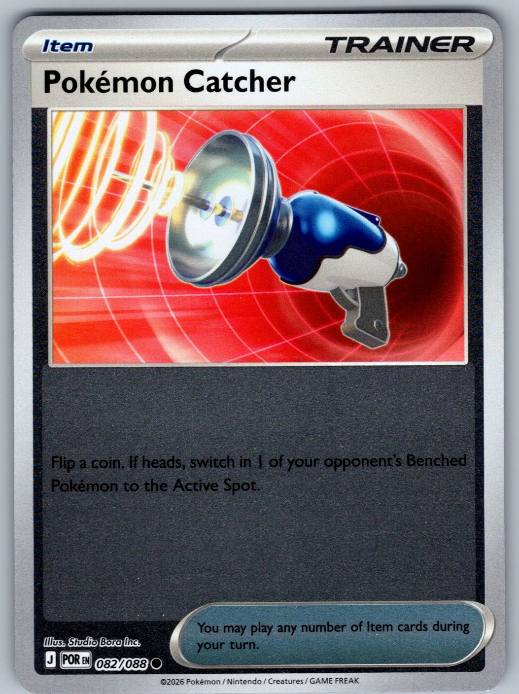 Pokemon Catcher 082/088 Perfect Order Pokemon Reverse Holo