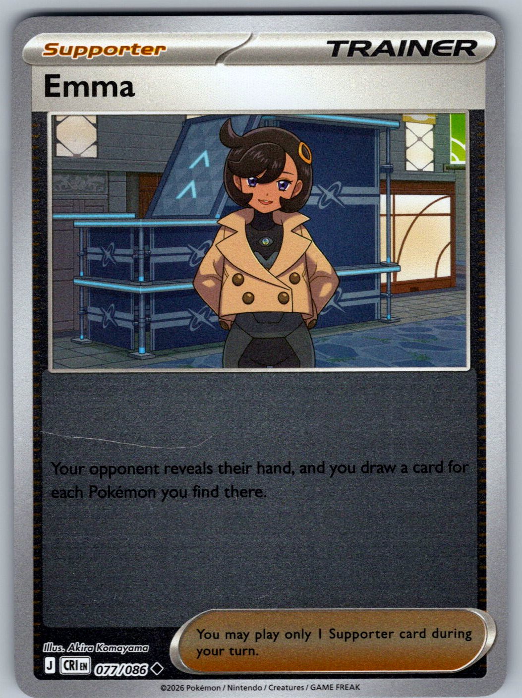 Emma 077/086 Chaos Rising Pokemon Reverse Holo