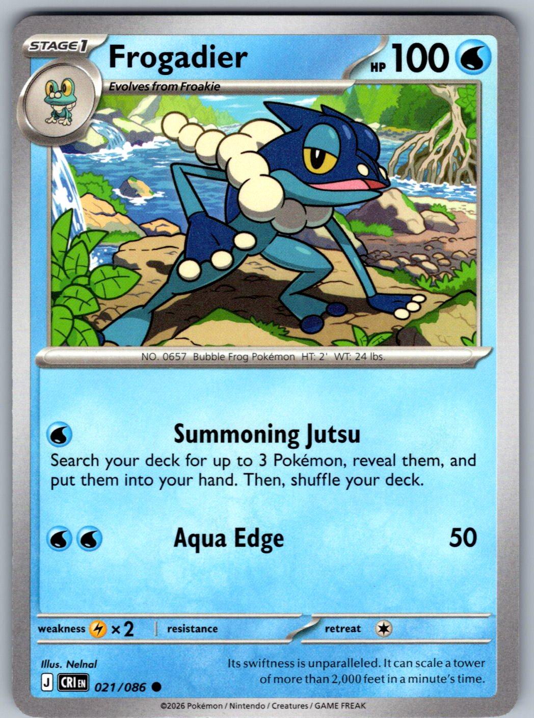 Frogadier 021/086 Chaos Rising Pokemon