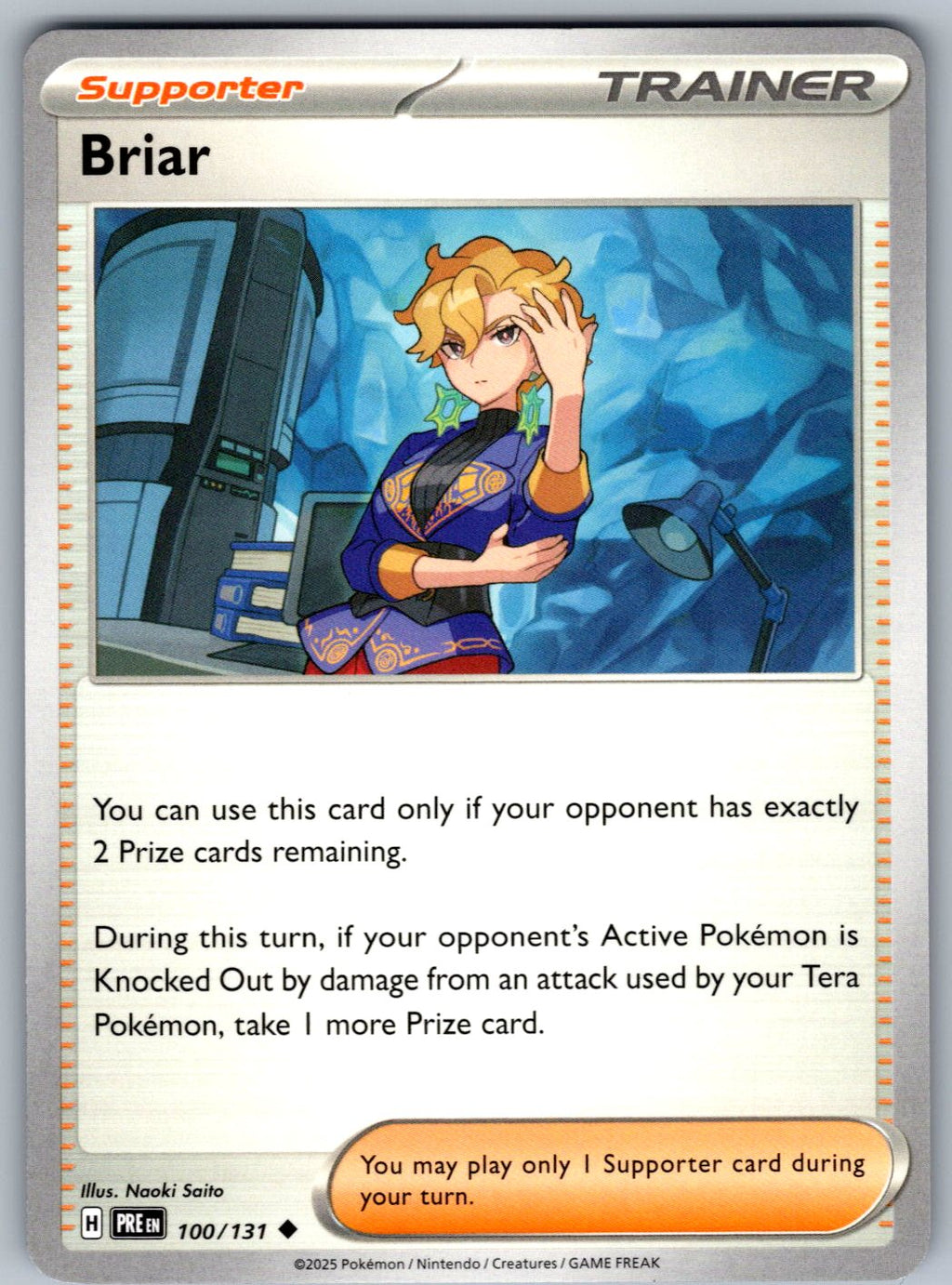 Briar 100/131 Prismatic Evolutions Pokemon