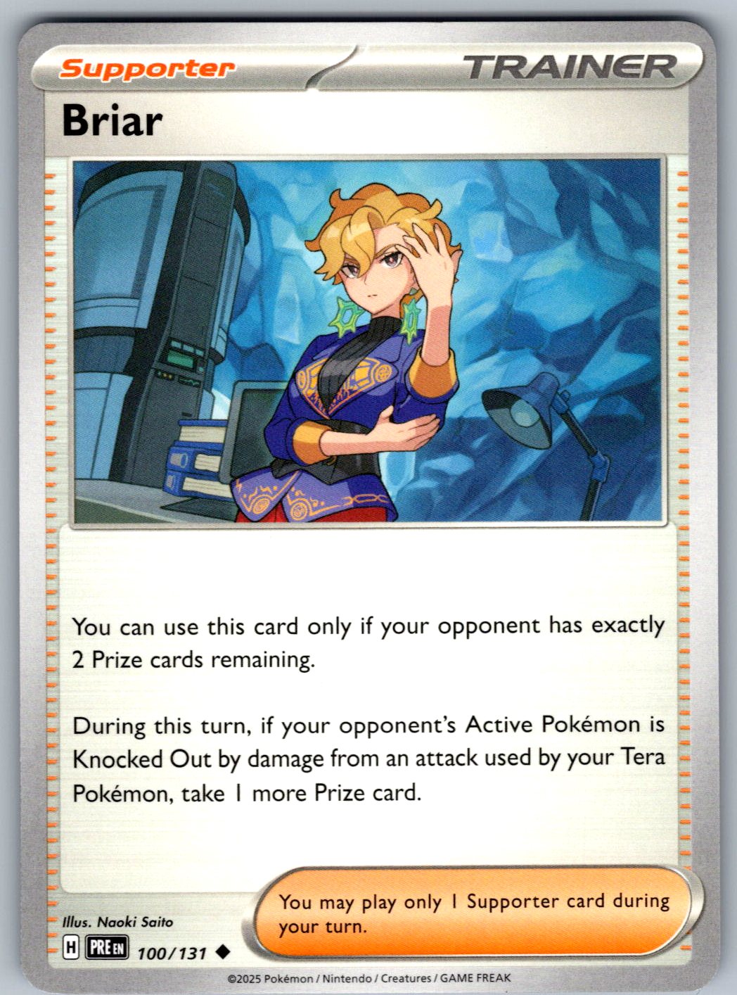 Briar 100/131 Prismatic Evolutions Pokemon