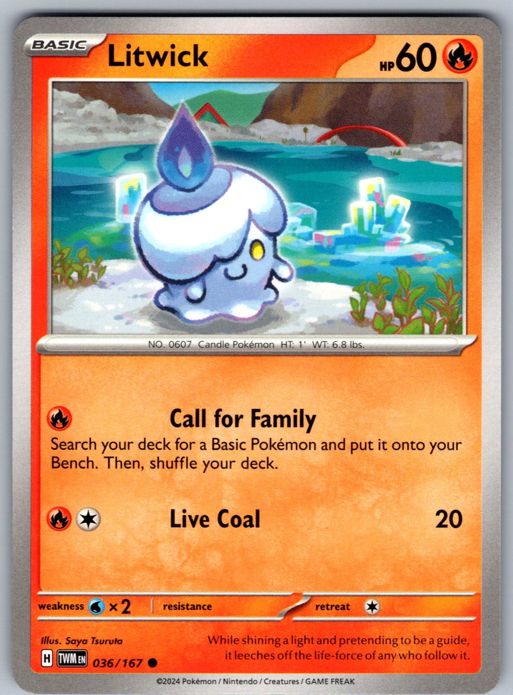 Litwick 036/167 Trick or Trade BOOster 2024 Pokemon