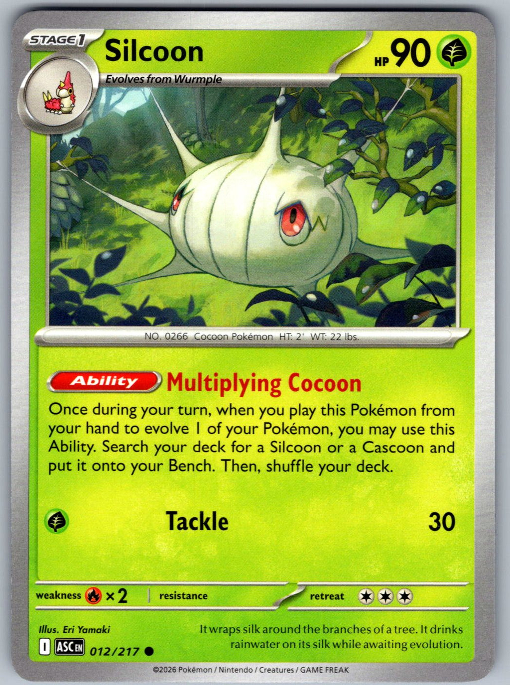 Silcoon 012/217 Ascended Heroes Pokemon