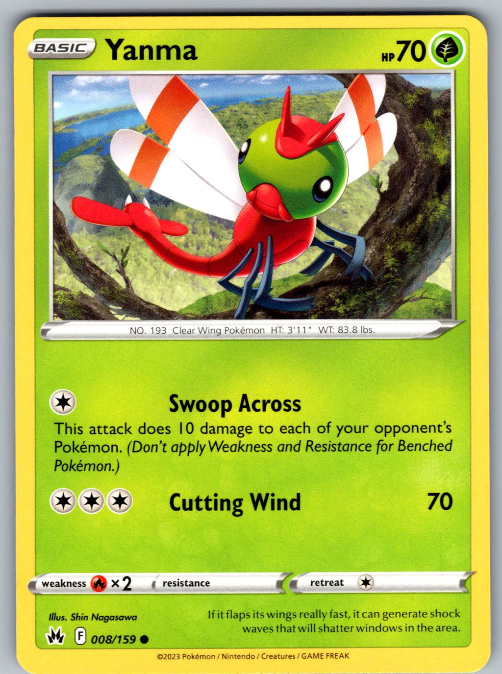 Yanma 008/159 Crown Zenith Pokemon