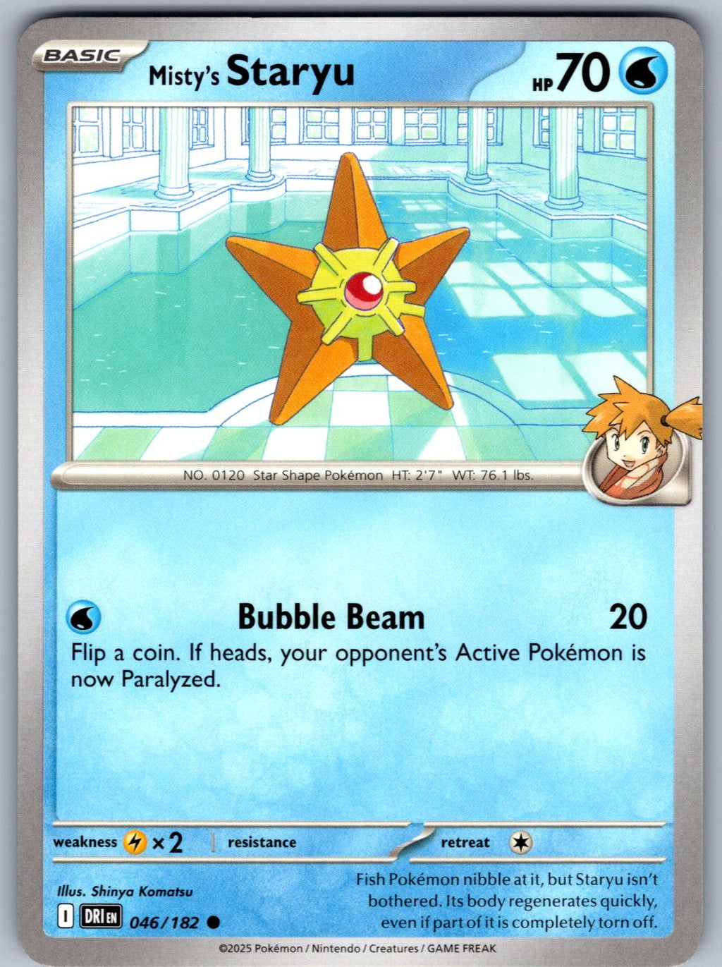 Misty's Staryu 046/182 Destined Rivals Pokemon