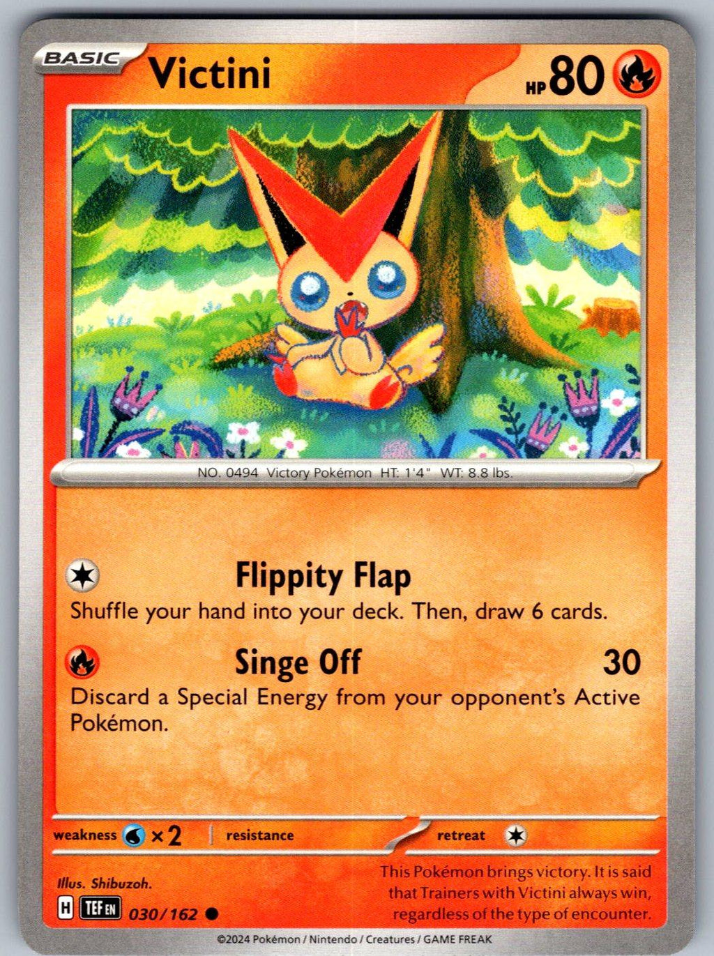 Victini 030/162 Temporal Forces Pokemon