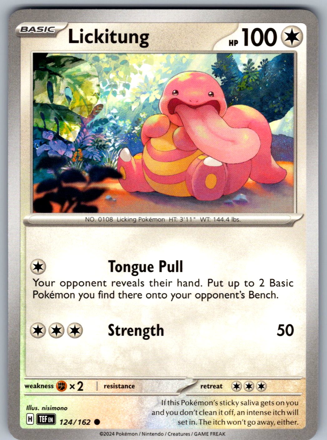 Lickitung 124/162 Temporal Forces Pokemon