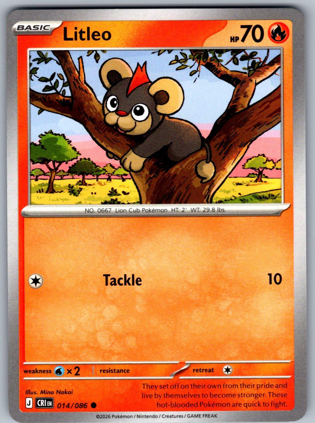 Litleo 014/086 Chaos Rising Pokemon