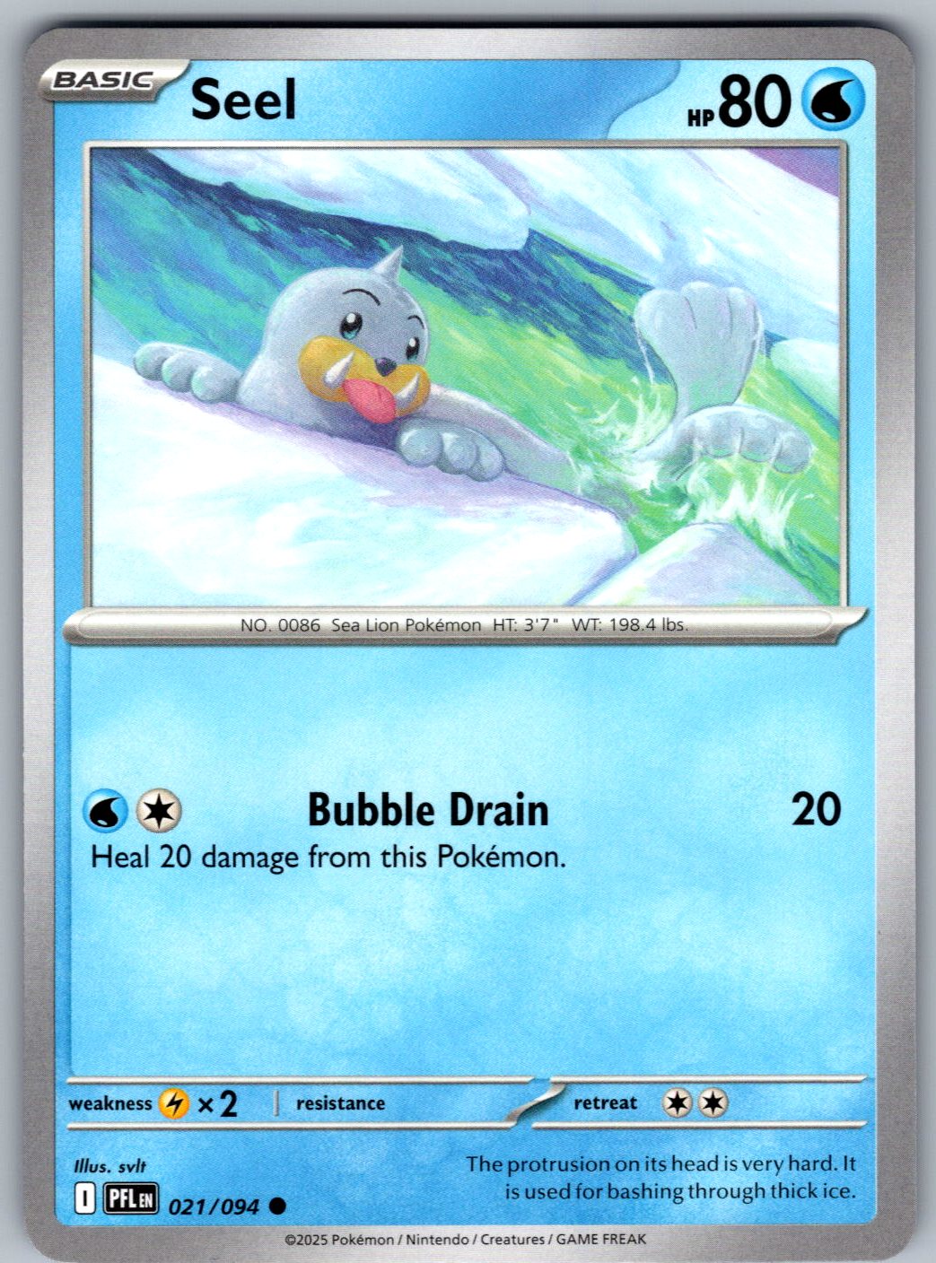 Seel 021/094 Phantasmal Flames Pokemon
