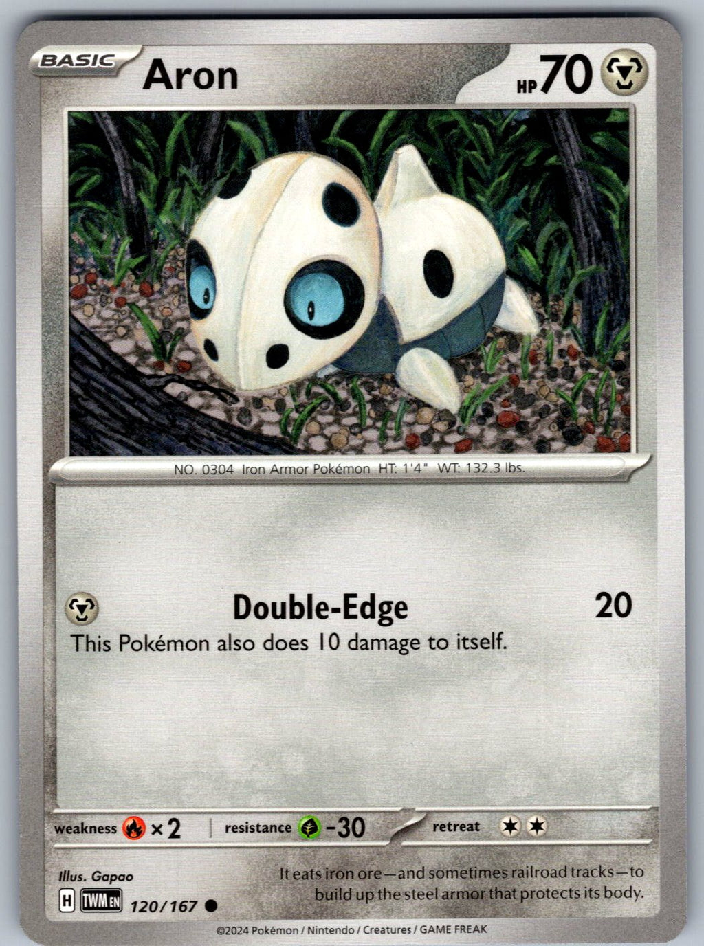Aron 120/167 Twilight Masquerade Pokemon