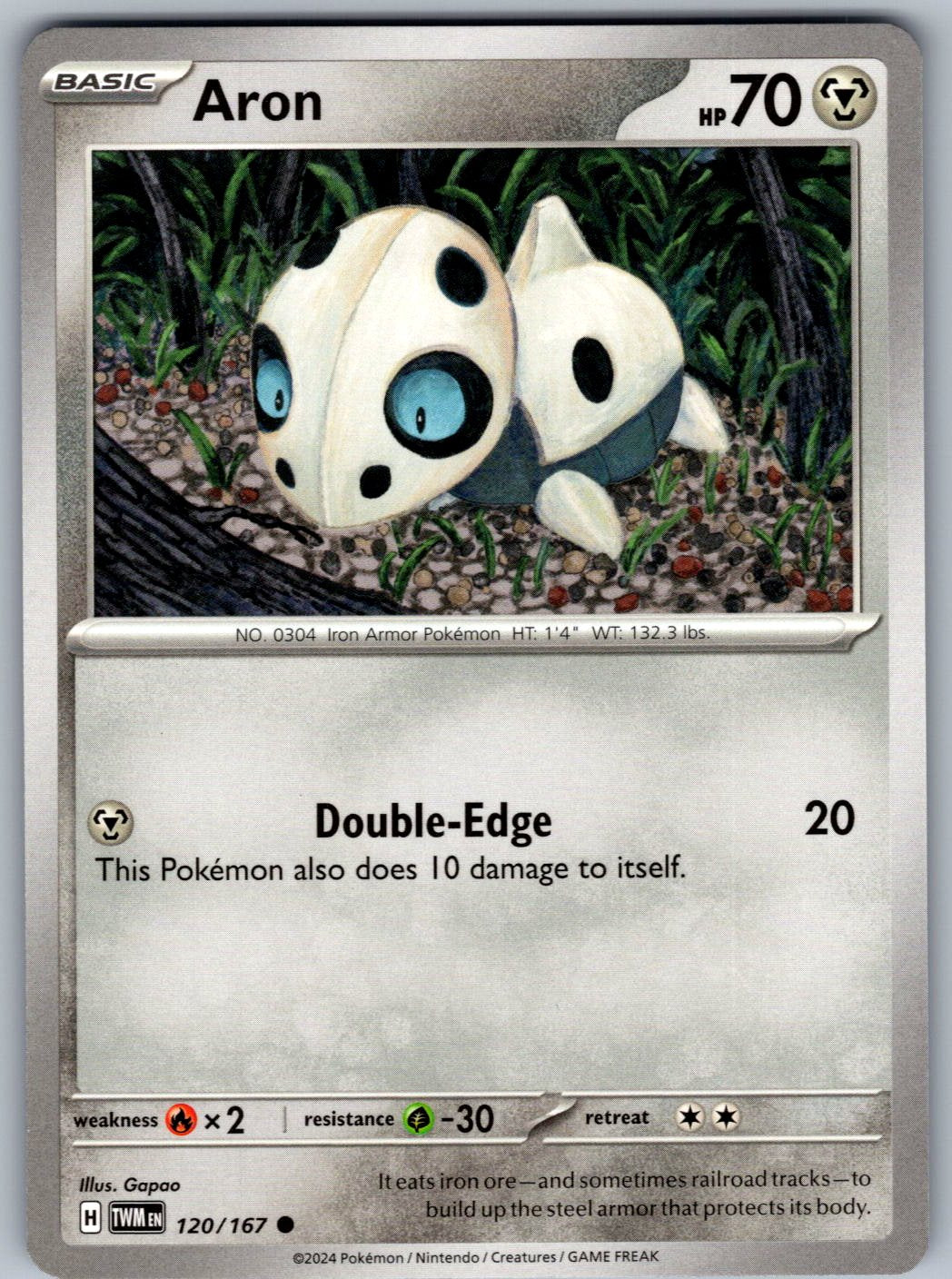 Aron 120/167 Twilight Masquerade Pokemon