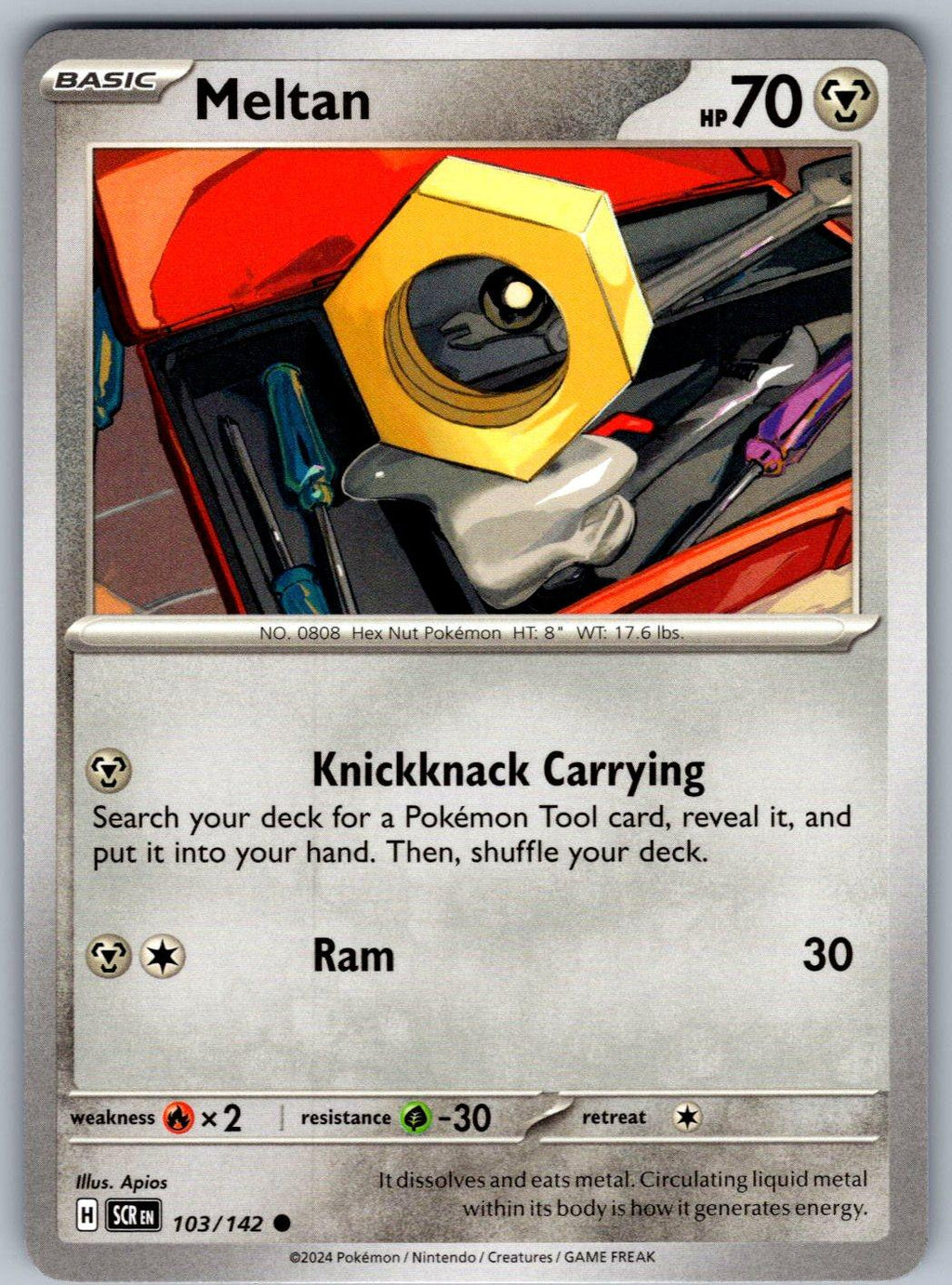 Meltan 103/142 Stellar Crown Pokemon