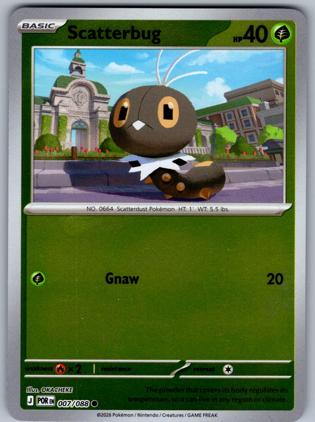 Scatterbug 007/088 Perfect Order Pokemon Reverse Holo