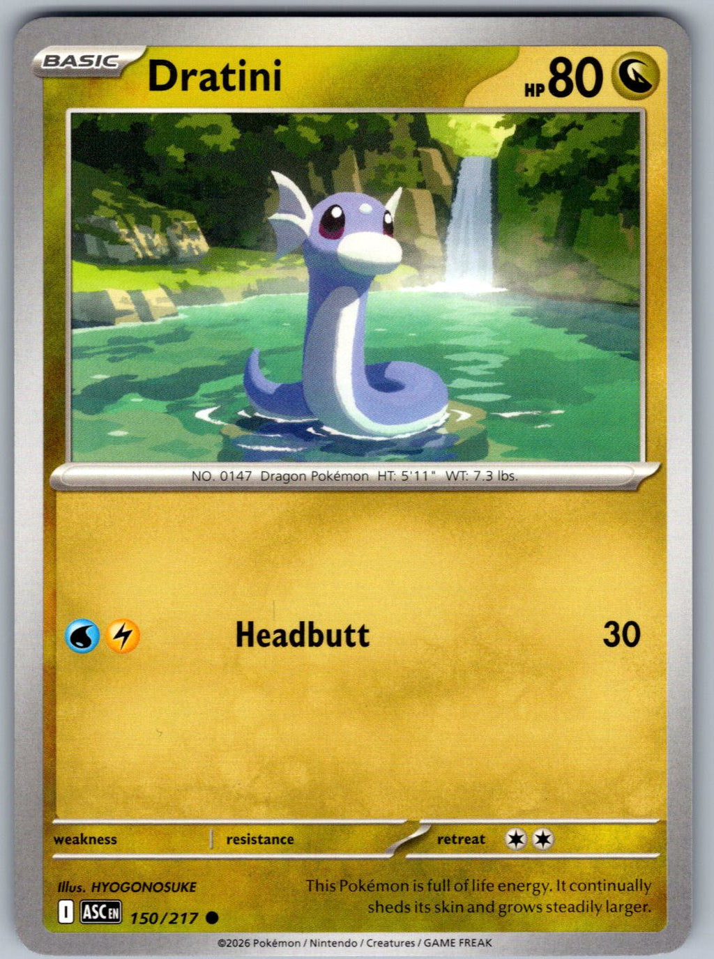 Dratini 150/217 Ascended Heroes Pokemon