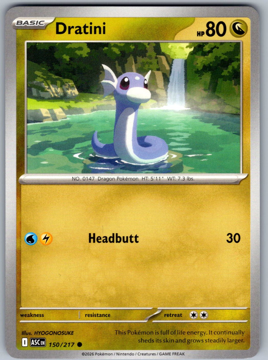 Dratini 150/217 Ascended Heroes Pokemon