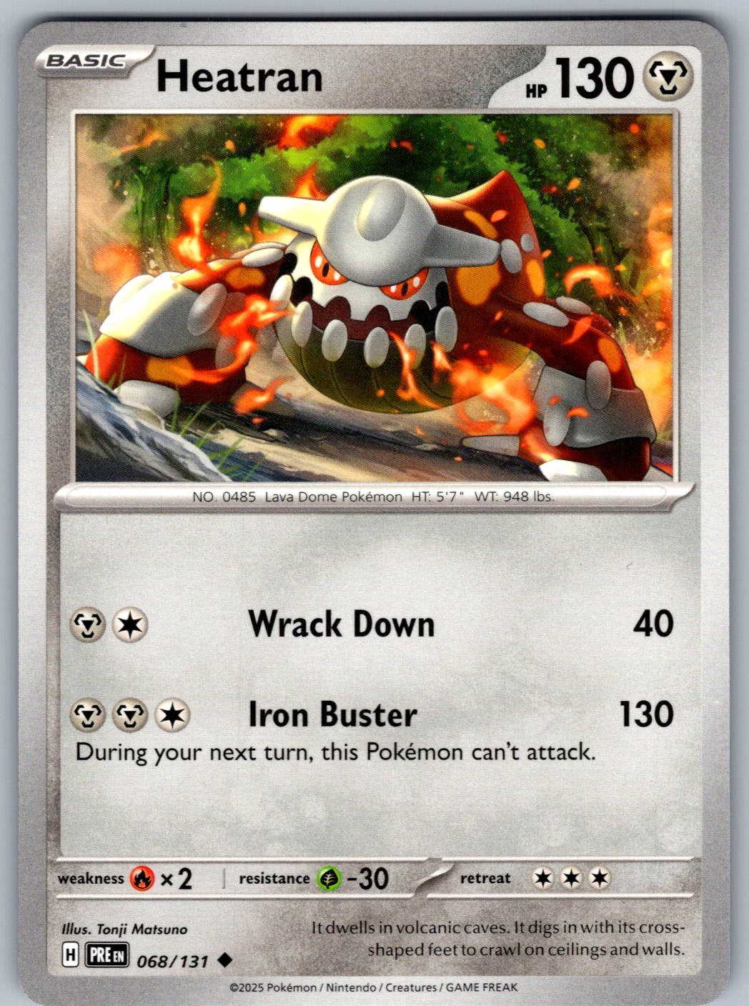 Heatran 068/131 Prismatic Evolutions Pokemon