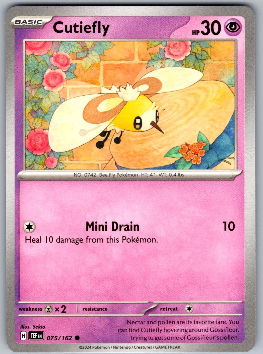 Cutiefly 075/162 Temporal Forces Pokemon