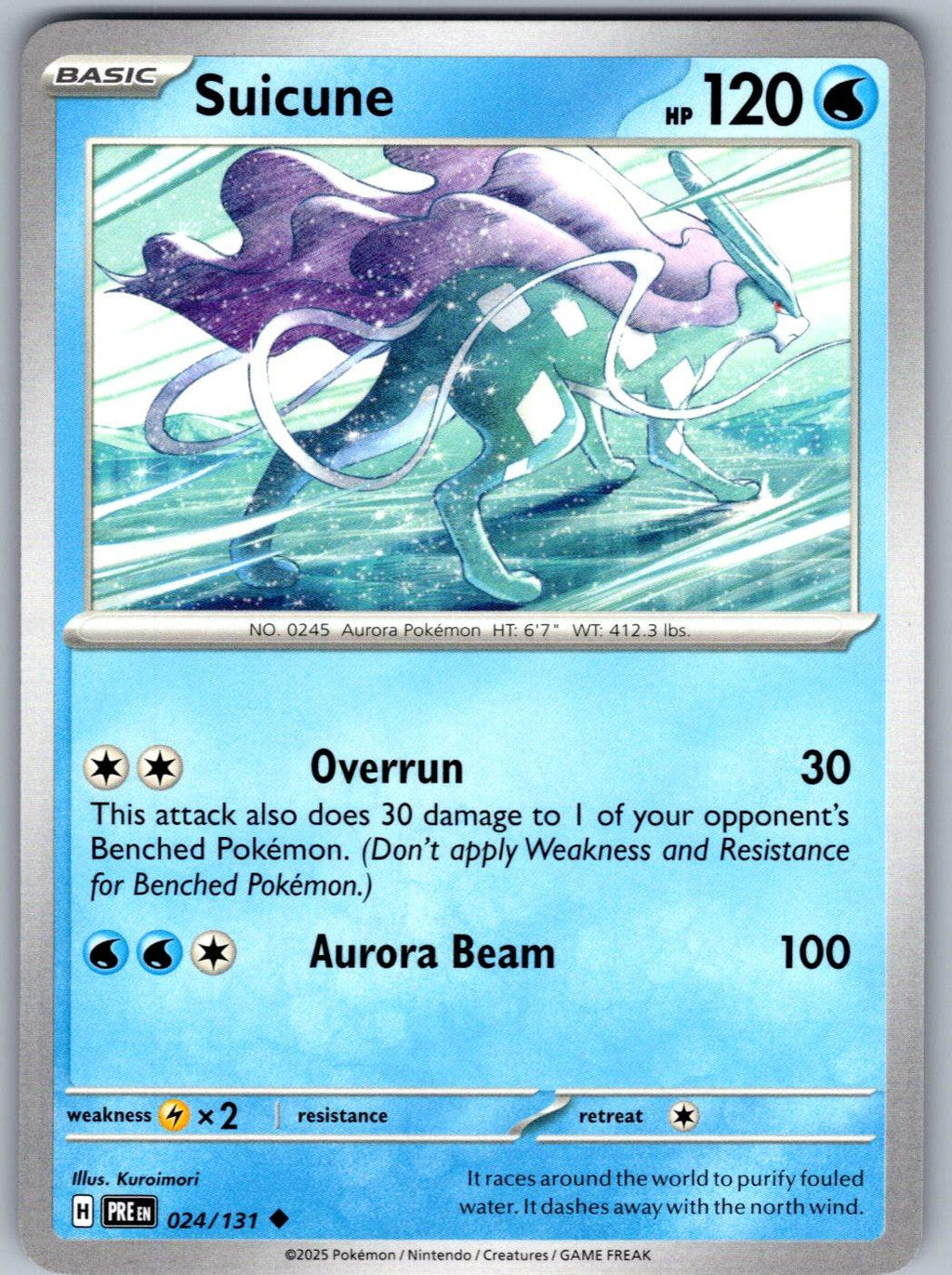 Suicune 024/131 Prismatic Evolutions Pokemon