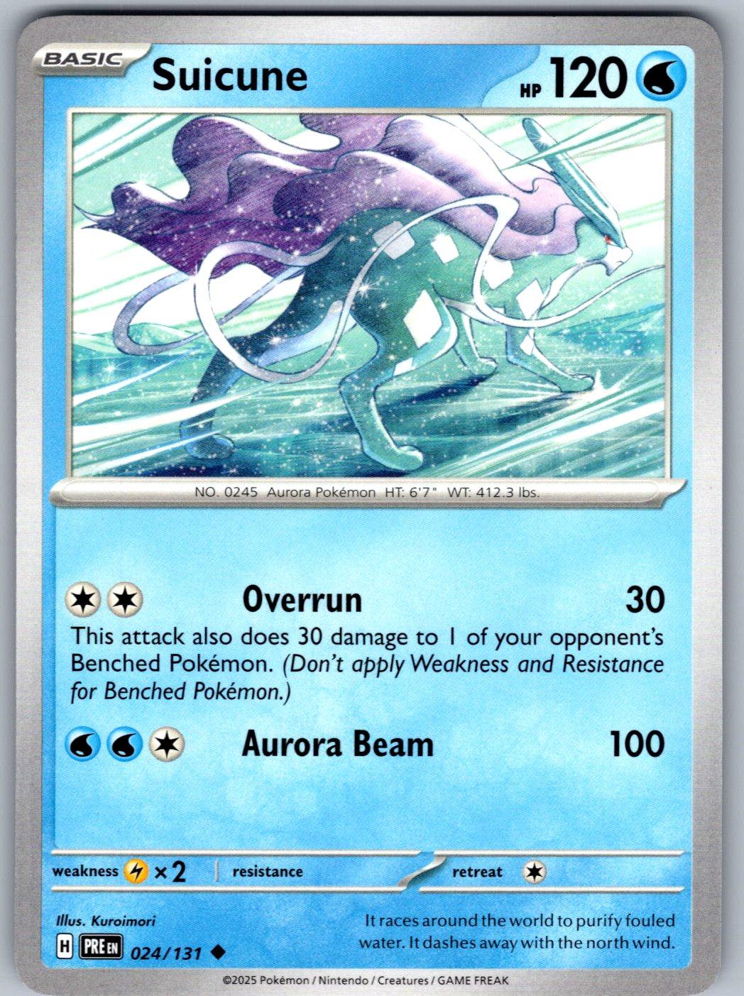 Suicune 024/131 Prismatic Evolutions Pokemon