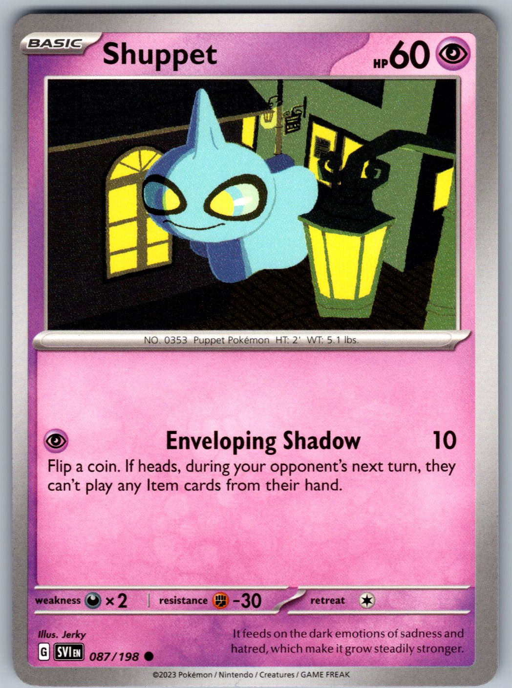 Shuppet 087/198 Scarlet & Violet Pokemon