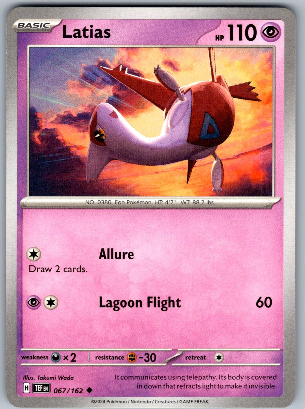 Latias 067/162 Temporal Forces Pokemon