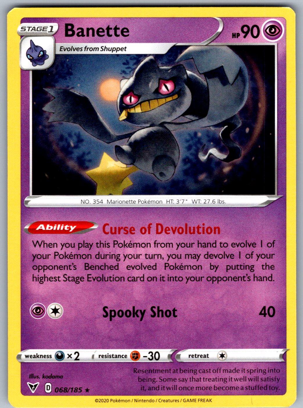Banette 068/185 Vivid Voltage Pokemon