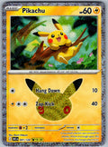 Pikachu 041/128 ME: 30th Celebration Pokemon Holo