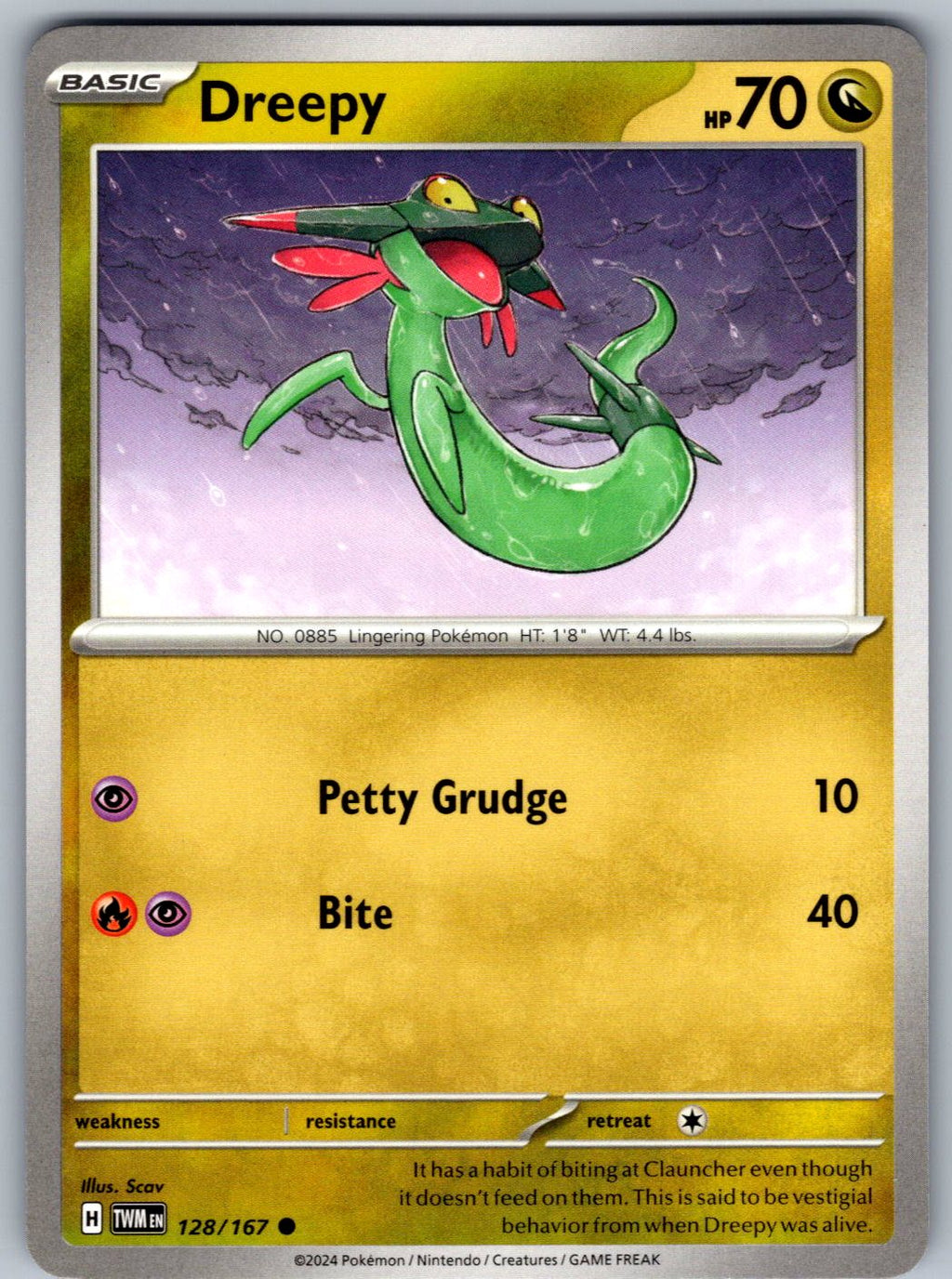 Dreepy 128/167 Twilight Masquerade Pokemon