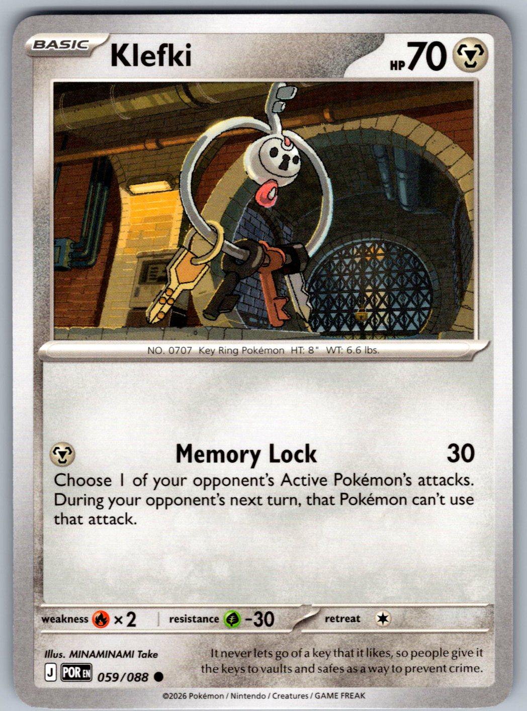 Klefki 059/088 Perfect Order Pokemon