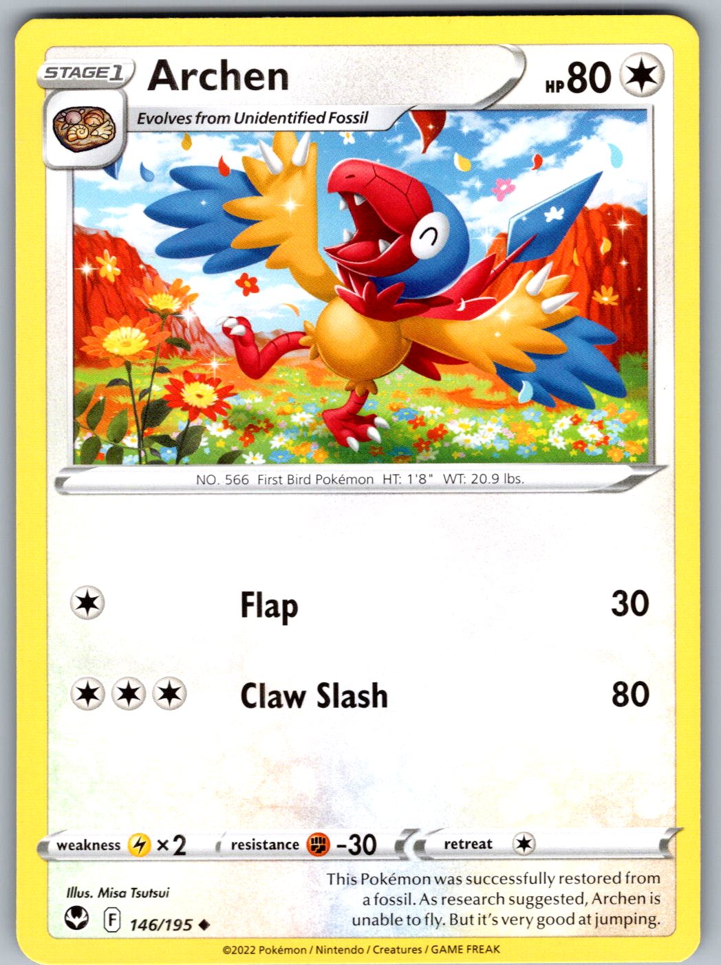 Archen 146/195 Silver Tempest Pokemon